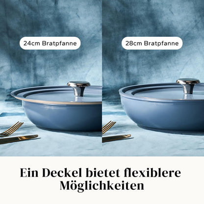 Keramik Pfannenset 20/24/28 cm – Antihaft & Ofenfest