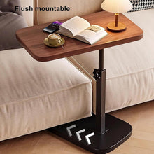 Beistelltisch Holz Klein C Form Höhenverstellbar Sofa Laptop