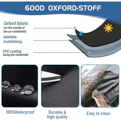 Windschutzscheibenabdeckung Ford Transit Custom 2012-2022 Verdunkelung