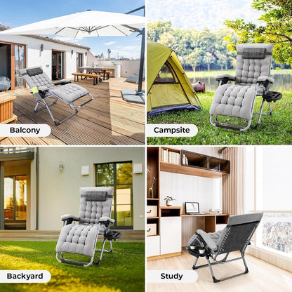 TLGREEN 2er Sonnenliege Liegestuhl, Gartenliege mit