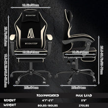 Ergonomischer Gaming-Stuhl mit Fußstütze und