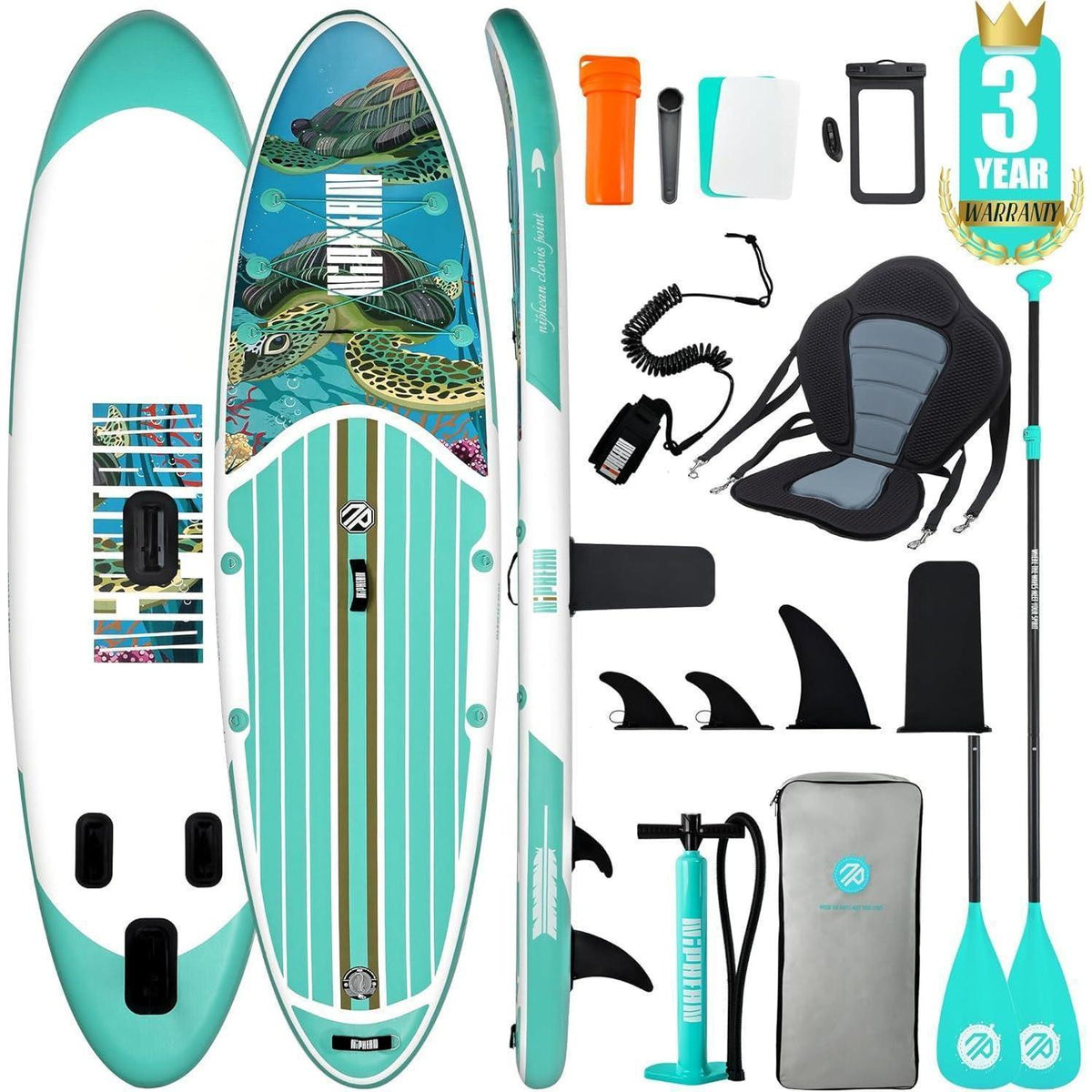 Aufblasbares Stand Up Paddle Board für Erwachsene mit Sitz und Zubehör