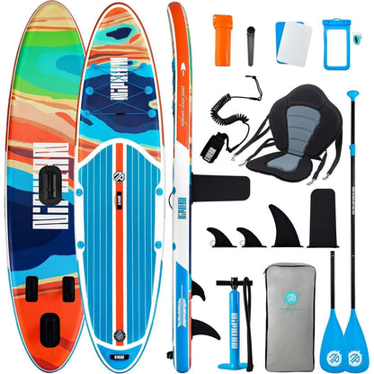 Aufblasbares Stand Up Paddle Board für 2 Personen mit Zubehör