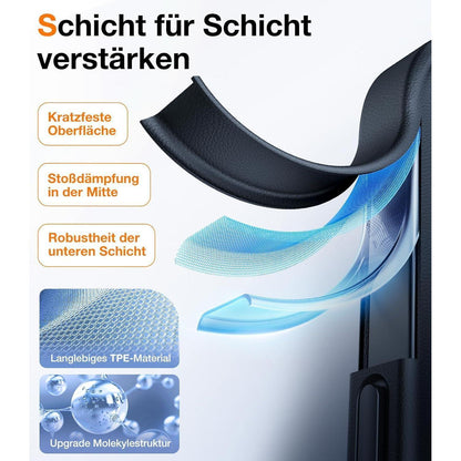 Militärschutz Hülle Samsung Galaxy A56 5G – Stoßfest & Kratzfest Schwarz