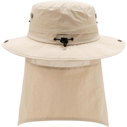 Sonnenhut mit Nackenschutz UPF 50 | Wasserdicht & Kühlend | Beige XL-XXL
