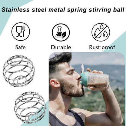 Edelstahl Protein Shaker Ball Blender für Fitness Getränke