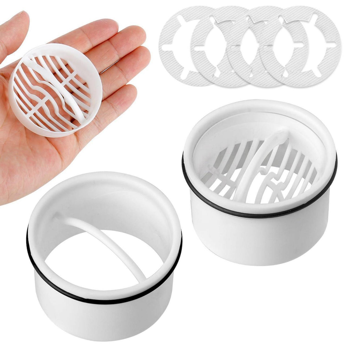 Tauchrohr Dusche Haarfänger Set | Ersatz für 6960/6961/6962/6963