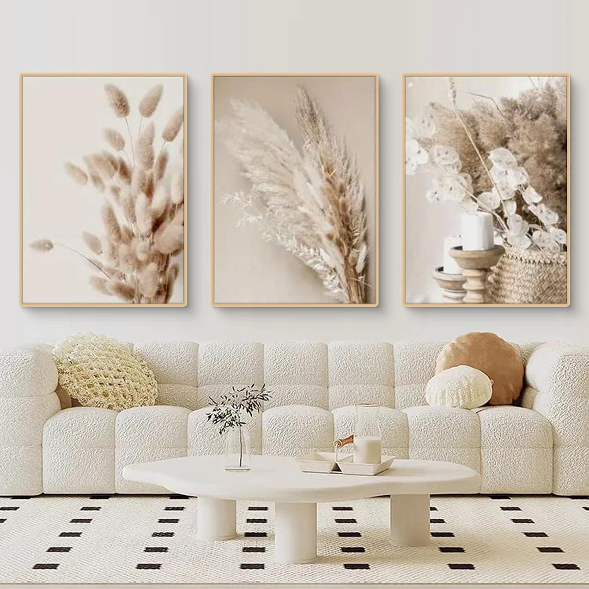 Boho Poster Set 3er Strand Landschaft Wandbilder Leinwand