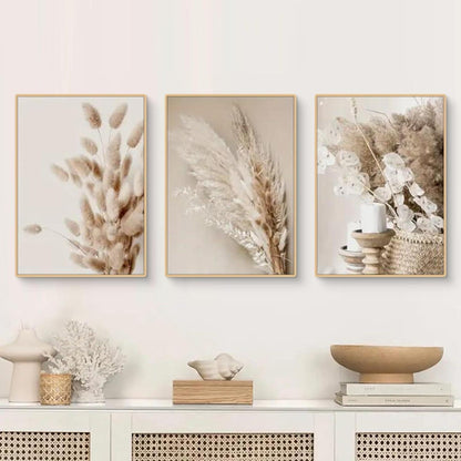 Boho Poster Set 3er Strand Landschaft Wandbilder Leinwand