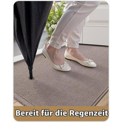 Fußmatte waschbar 120x180cm - Taupe, Innen & Außen