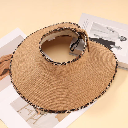 Faltbarer Strohhut mit breiter Krempe – Sonnenschutz & Style
