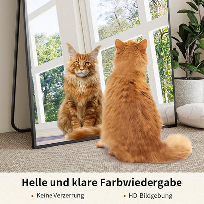 Großer Standspiegel 171x76cm | Ganzkörperspiegel mit Ständer & Wandmontage