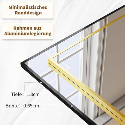 Großer Standspiegel 171x76cm | Ganzkörperspiegel mit Ständer & Wandmontage