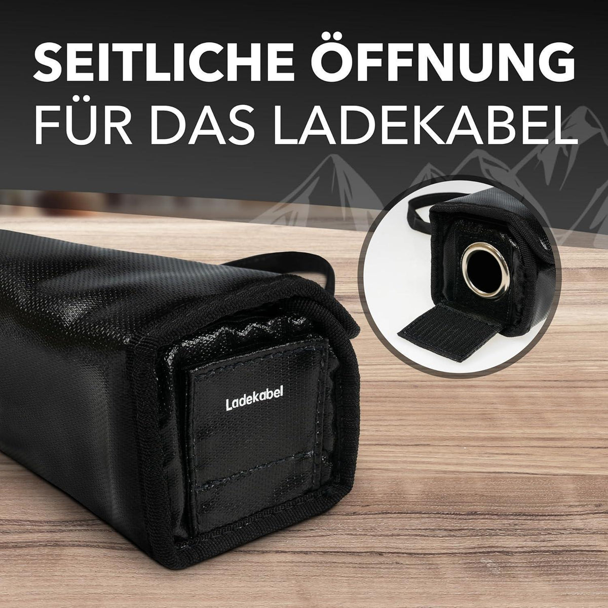 E-Bike Akku Tasche – Feuerfest & Formstabil – Größe XL