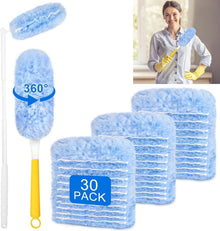 30er Pack Staubmagnet Nachfüllpack mit Einwegstaubwedel und 2