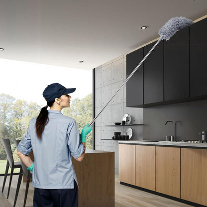 Teleskop Staubwedel Set 5tlg. 250cm Waschbar Staubwischer Spinnweben Türen