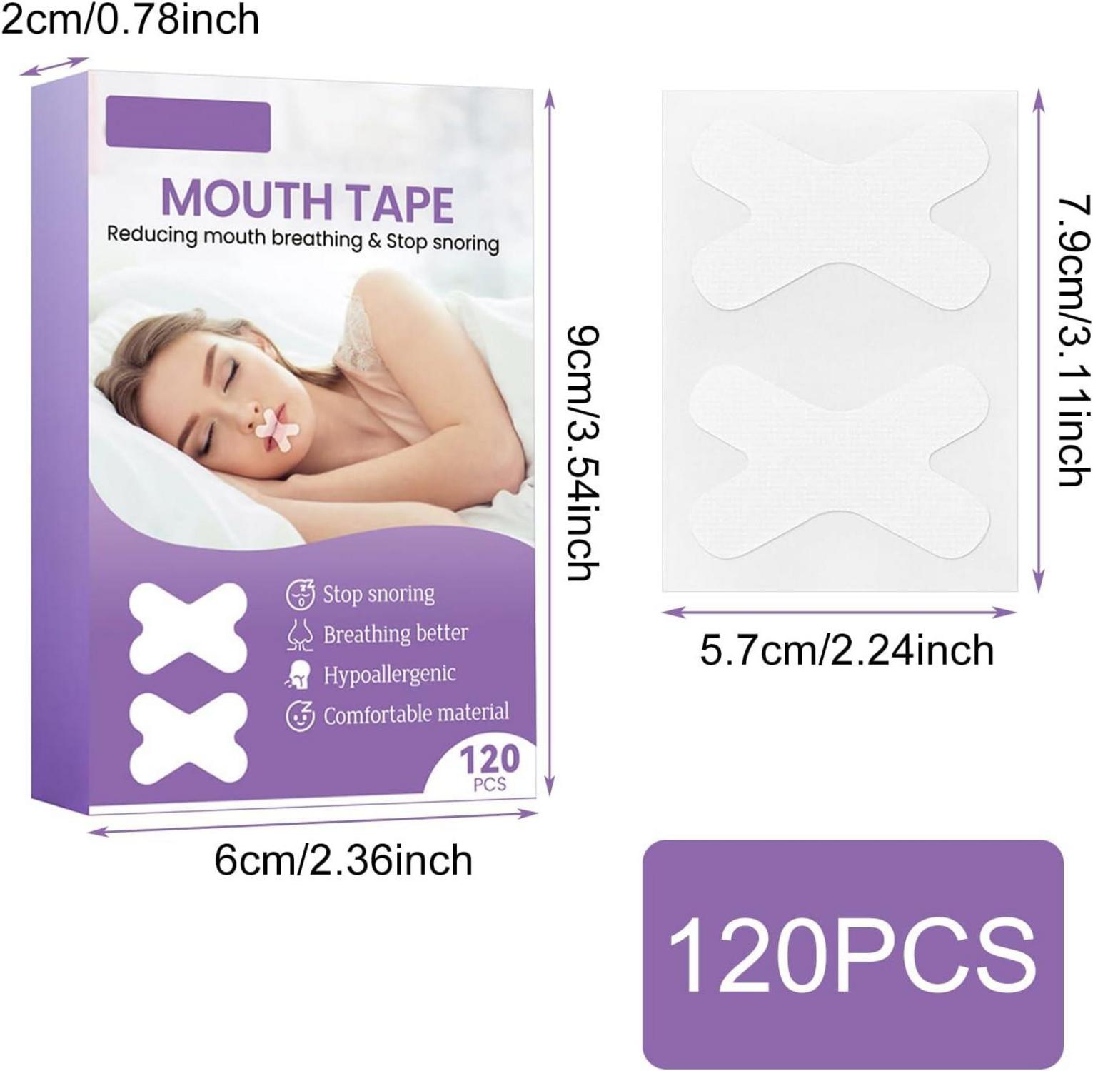 Anti-Schnarch Mundpflaster 120 Stück Schlafstreifen Sleeping