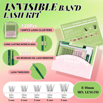 Venus Lash Clusters Kit – 120 Wimpern für natürlichen Look