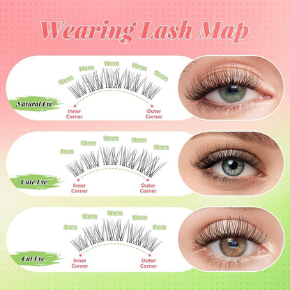 Venus Lash Clusters Kit – 120 Wimpern für natürlichen Look