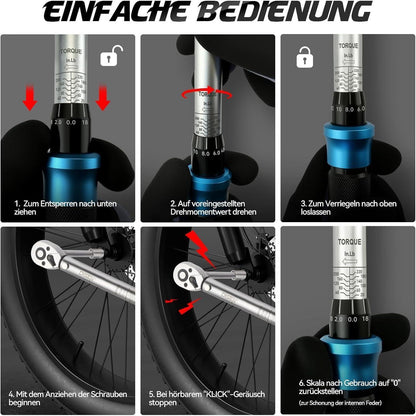 Drehmomentschlüssel Set 3-tlg. 2-230 Nm mit Kalibrierzertifikat