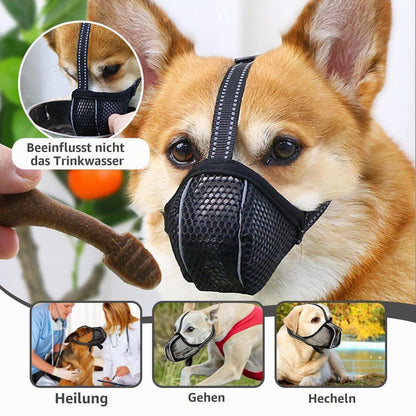 Atmungsaktiver Hundemaulkorb XL Schwarz – Sicher & Bequem