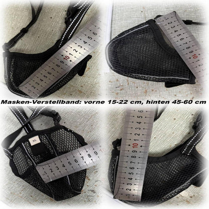 Atmungsaktiver Hundemaulkorb XL Schwarz – Sicher & Bequem