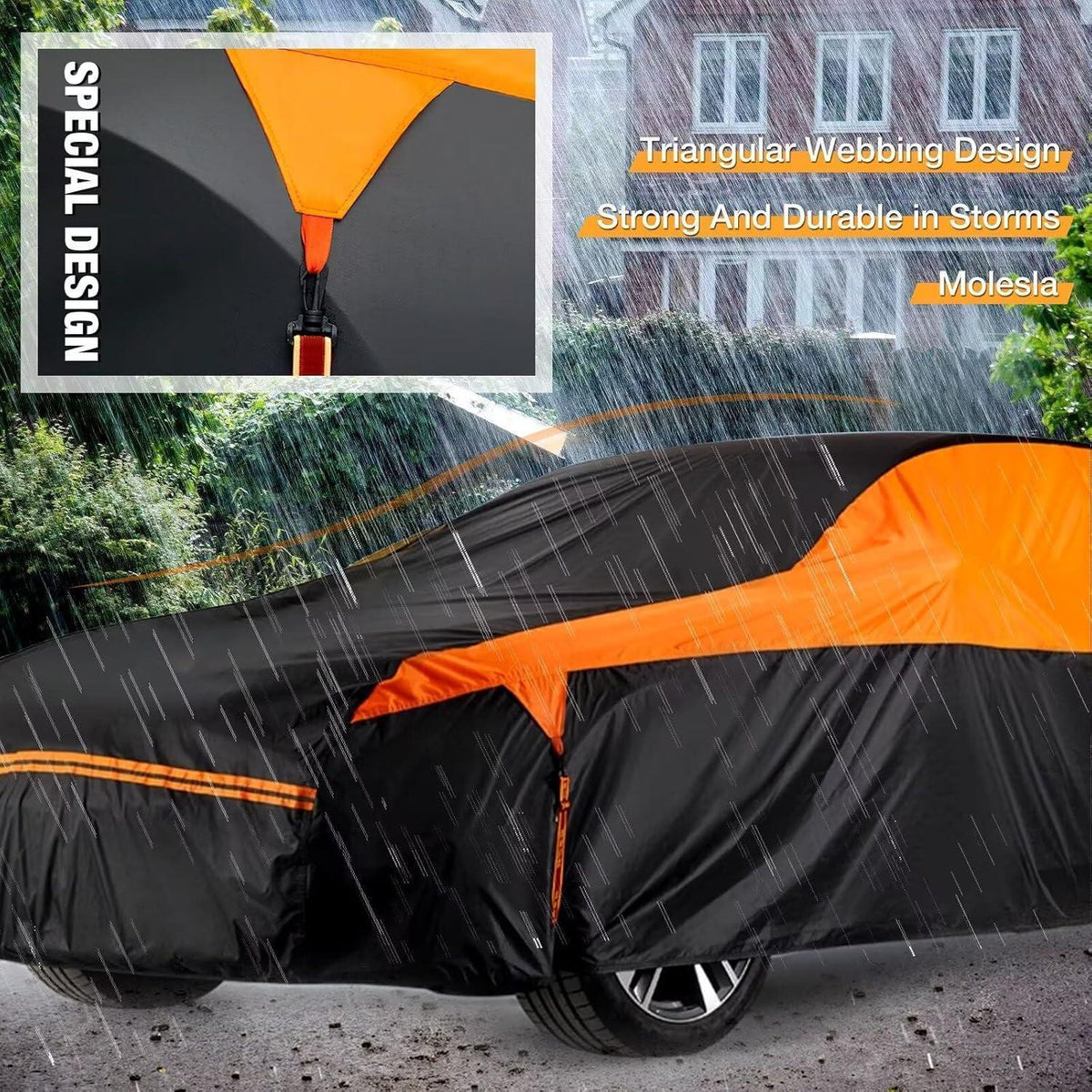 Wasserdichte SUV Autoabdeckung – Vollgarage, Wetterfest & Robust