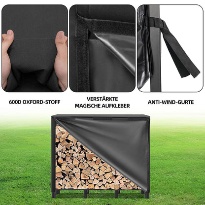 Kaminholzregal 4FT – Robustes Outdoor Lager für Brennholz