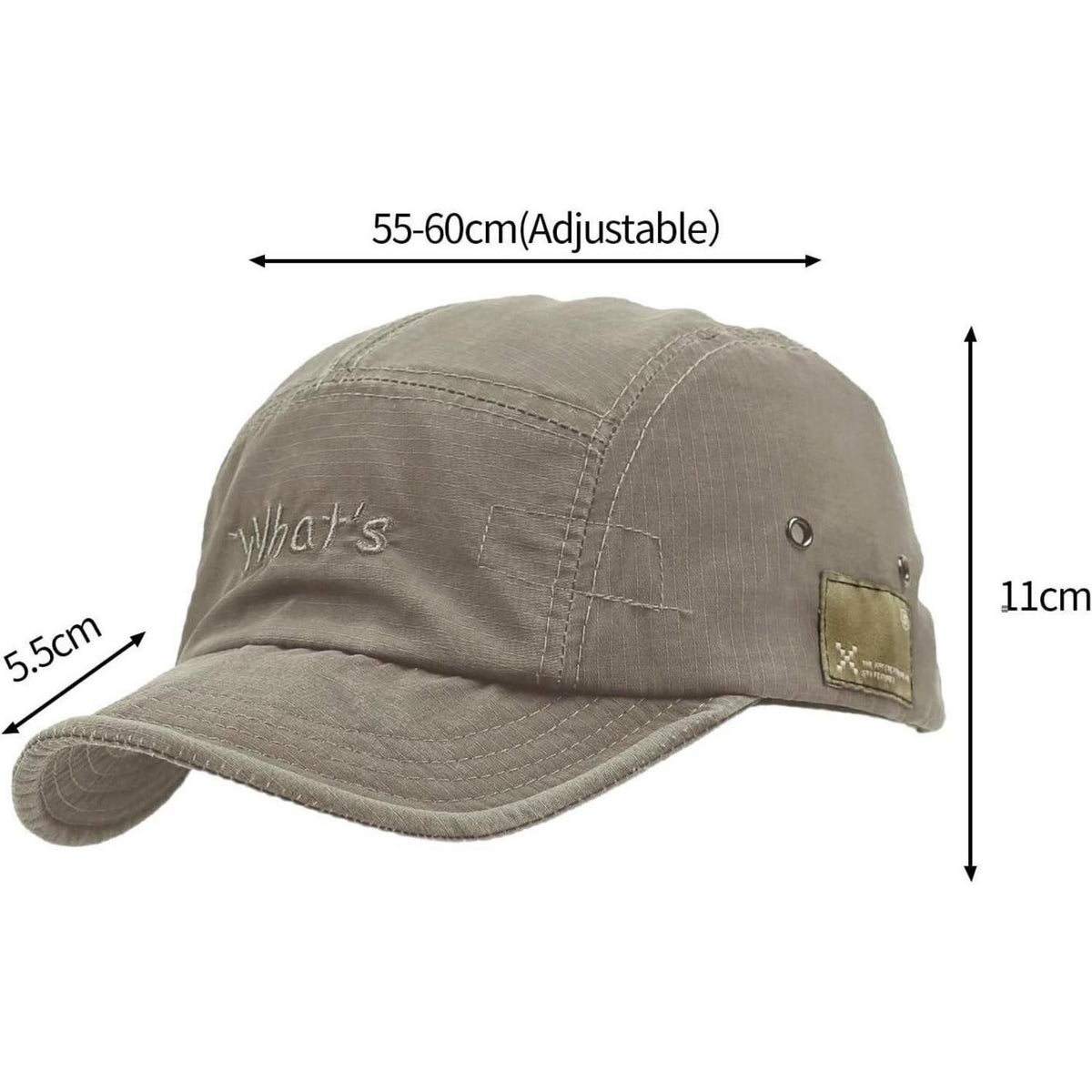 Baumwoll Baseball Cap Damen & Herren – Verstellbare Sonnenhut Grau