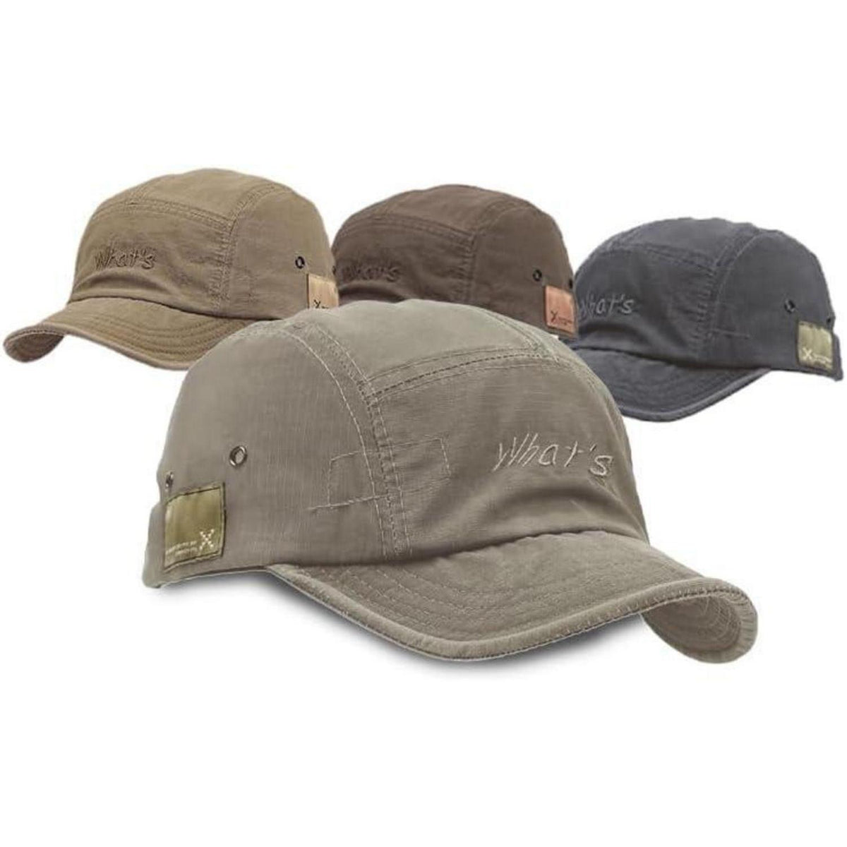 Baumwoll Baseball Cap Damen & Herren – Verstellbare Sonnenhut Grau