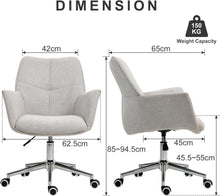 Bürostuhl 360° Drehstuhl höhenverstellbar Schminkstuhl bis