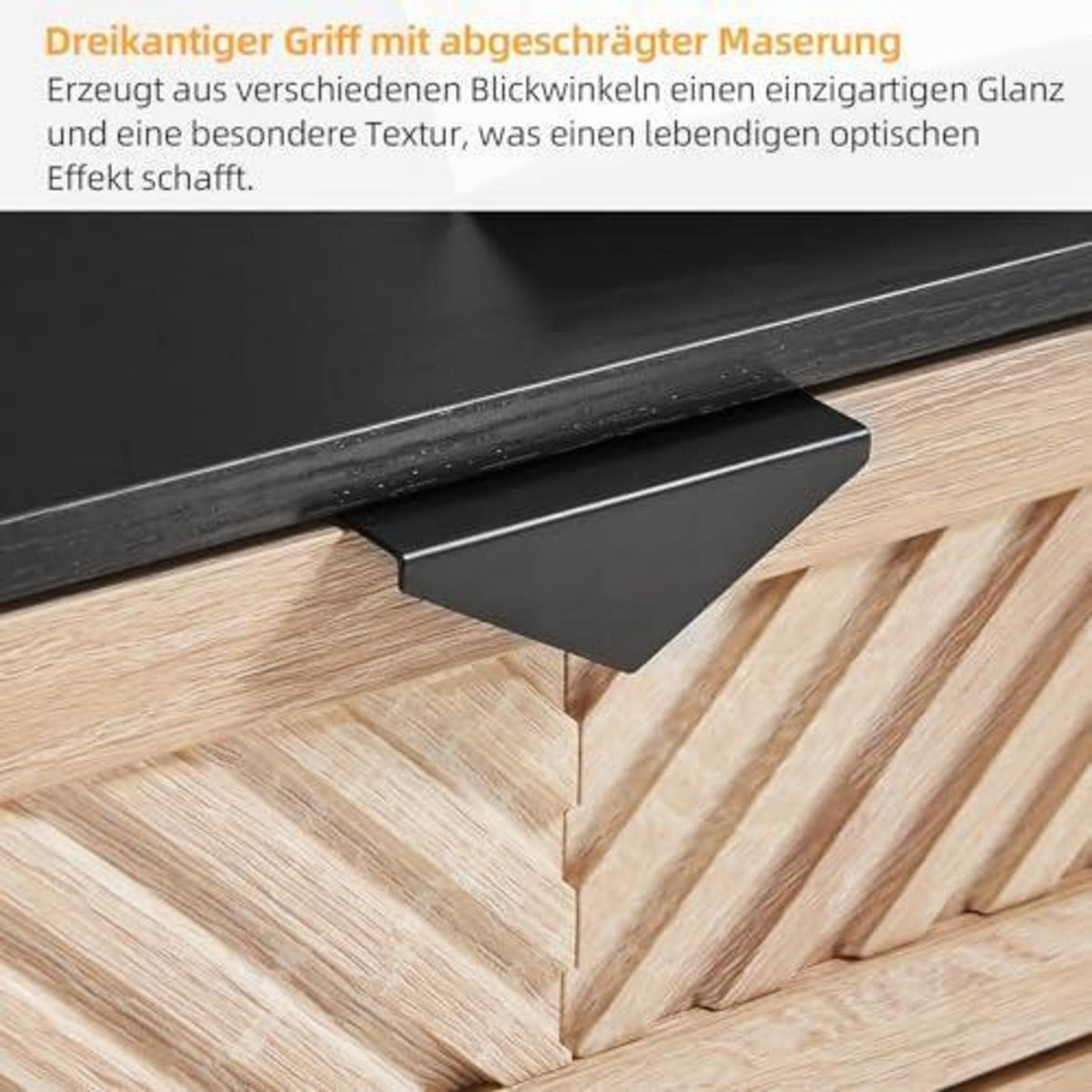 Schmaler Schuhschrank mit Klappe & Schublade, Eiche & Schwarz