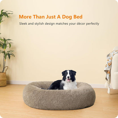 Orthopädisches Hundebett rund, 90 cm, Kamelbraun