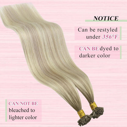 Echthaar Extensions Bonding Ombre 60cm – 50g U-Tip