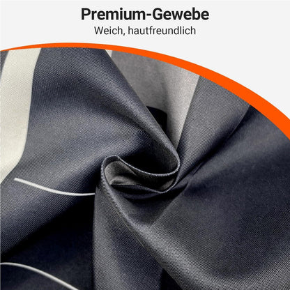 Duschvorhang 180x200 cm mit Eisenturm-Muster, beschwerter Saum