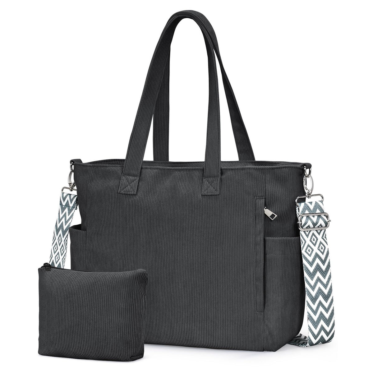 Oscaurt Cord Tote Bag Damen Umhängetasche Crossbody - Bild 1