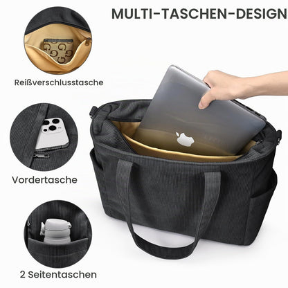 Oscaurt Cord Tote Bag Damen Umhängetasche Crossbody - Bild 4