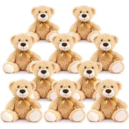 10 Mini Teddybären Set – Flauschige Stofftiere für Kinder