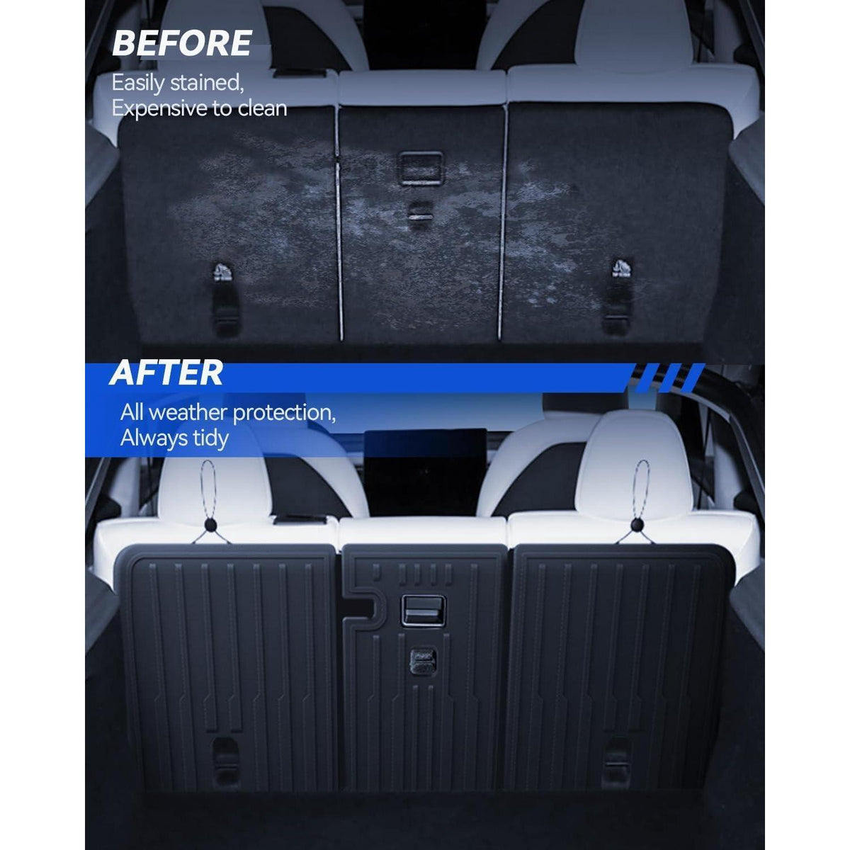 Tesla Model Y 2025-2026 Rücksitzbezug Juniper Allwetter