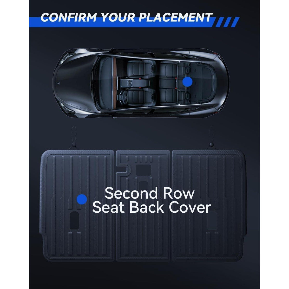 Tesla Model Y 2025-2026 Rücksitzbezug Juniper Allwetter