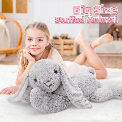 Riesiger Kuschelhase 80cm - Weiches Plüschtier für Kinder & Dekoration