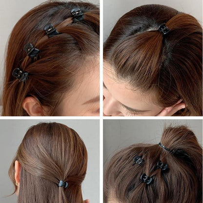Haarklammern 12 Stück Mini Haarspangen Klaue Clips Kunststoff Haar Klemmen Haarklaue