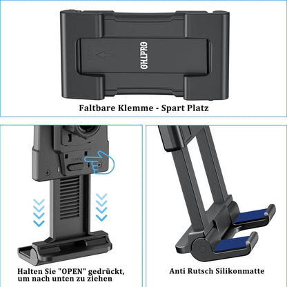 Tablet Wandhalterung Klebebasis 360° Drehbar Universal