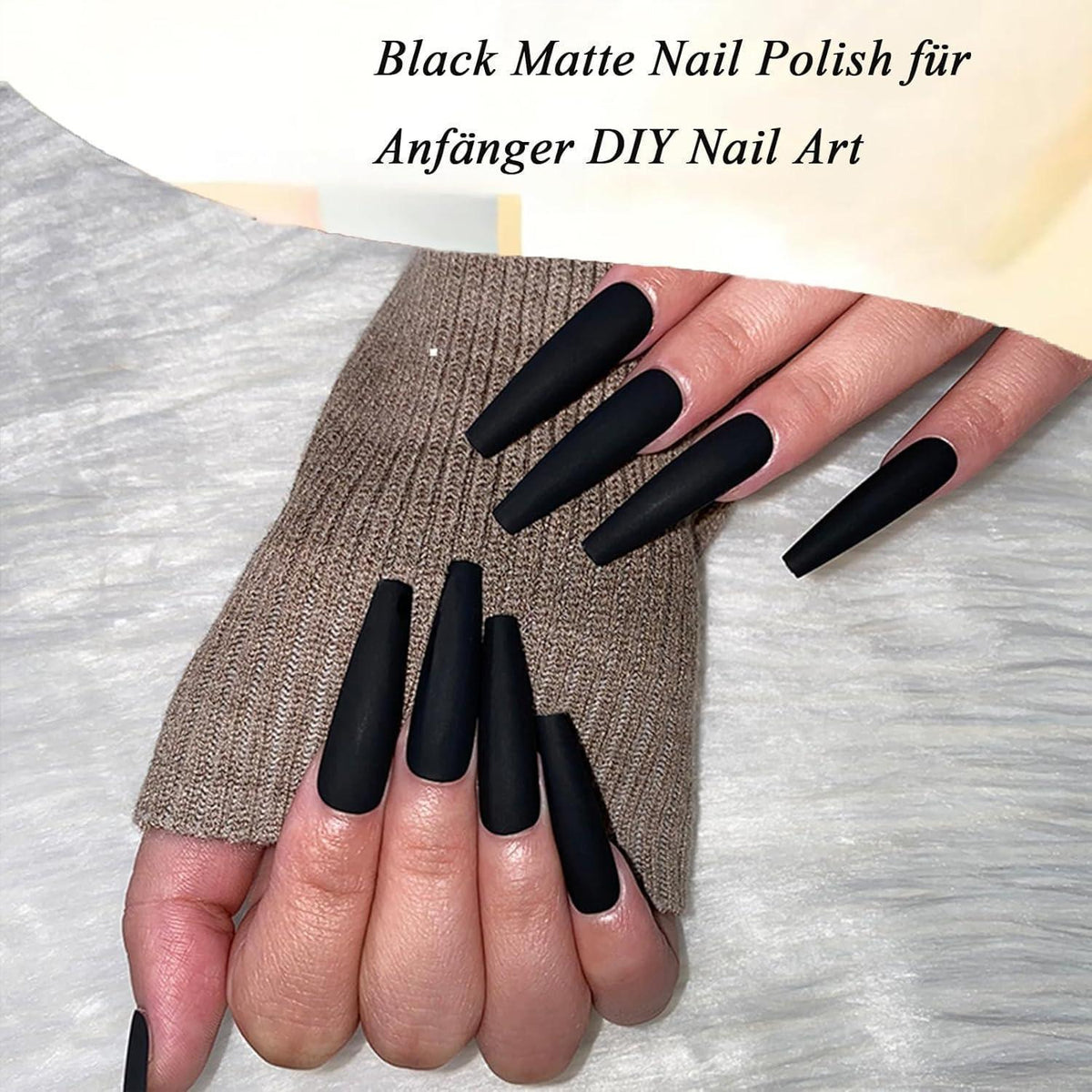 Schwarz Matte Nagellack – Schnelltrocknend & Langanhaltend