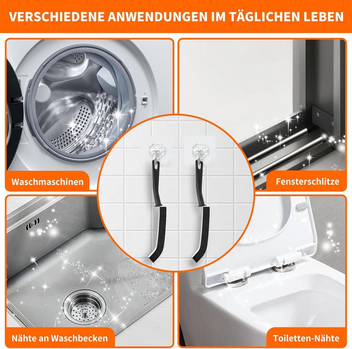 Staubwedel Teleskop Ausziehbar Bis 254cm 7-tlg. Set Grau