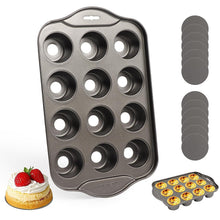 12-Tlg. Muffin-Form Edelstahl mit Abnehmboden
