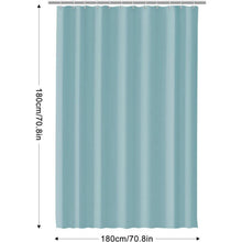 Duschvorhang Seeblau 180x180 cm Wasserdicht & Schimmelresistent