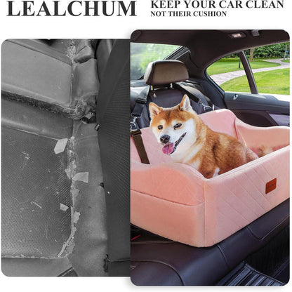 Hunde-Autositz Large Pink – Bequem & Sicher für Lange Fahrten
