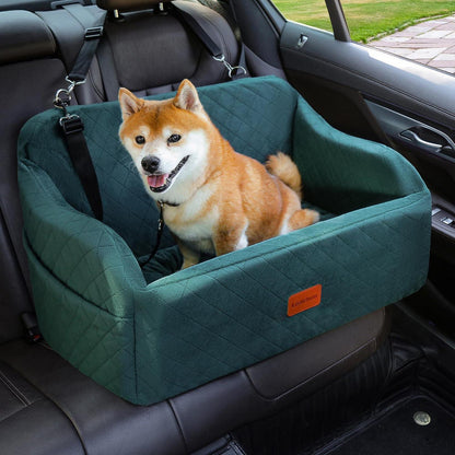 Hunde-Autositz Groß – Weicher Memory-Schaum, Grün