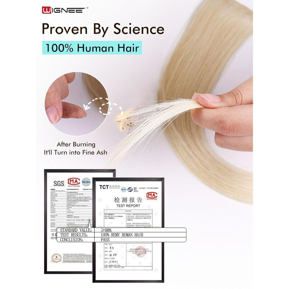 Remy Haarverlängerung 46 cm Ombre Blond Double Weft